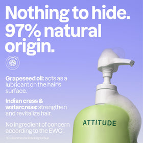 BIO SPECTRA ATTITUDE shampoo foam texture demonstrating gentle lathering action