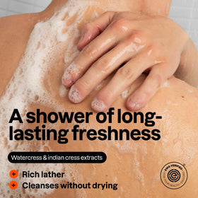 ATTITUDE rich lather close-up demonstrating creamy foam that rinses clean