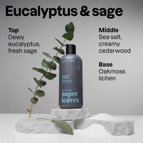 ATTITUDE pump dispensing gel showing texture for gentle cleansing benefits