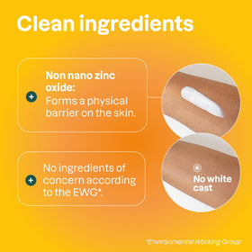 ATTITUDE applied on arm illustrating even coverage and minimal white cast benefit