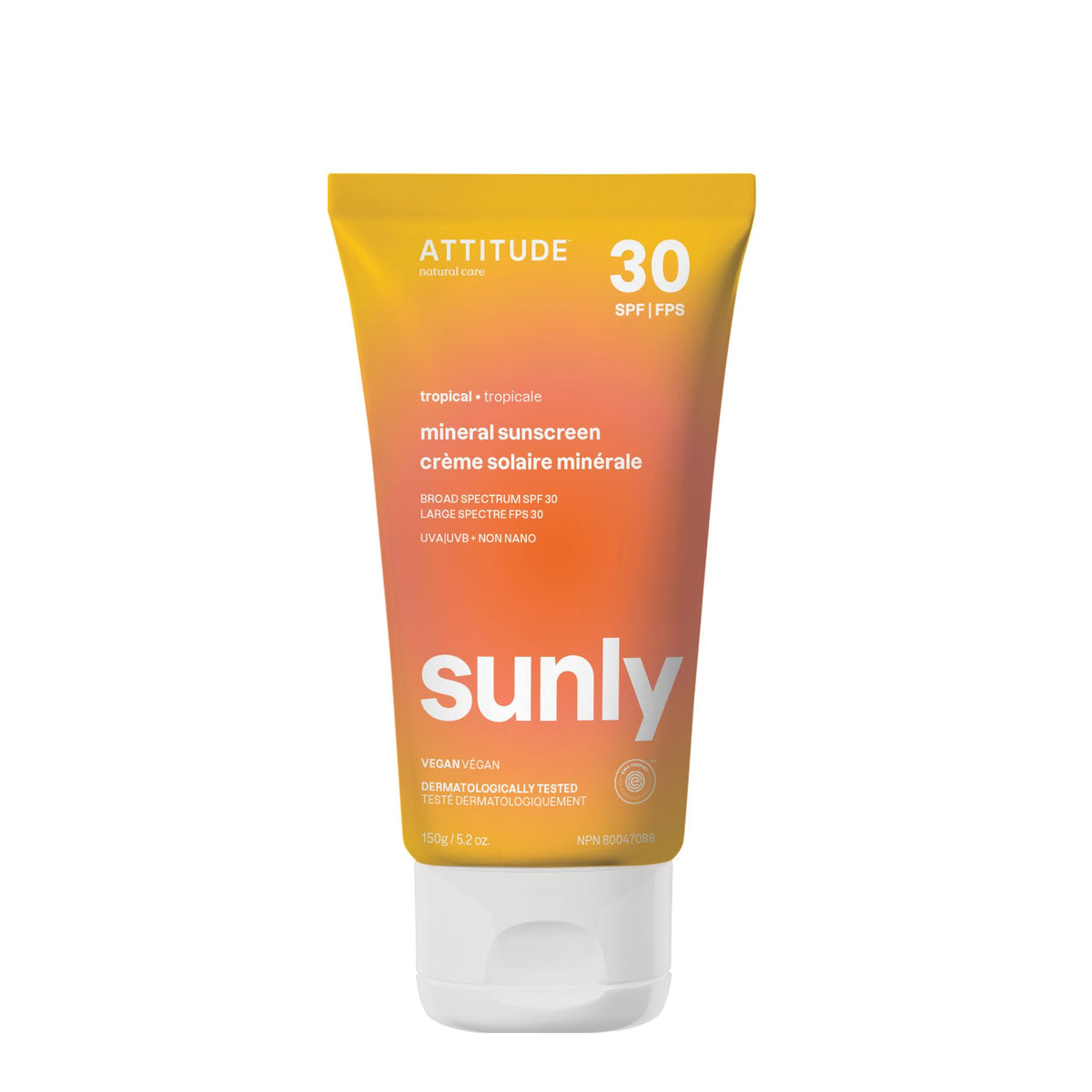 ATTITUDE front packaging showing SPF 30 and 5.2 oz for clear product identification and trust