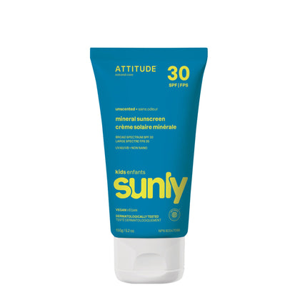 attitude front packaging showing SPF 30 and unscented benefit