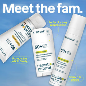 ATTITUDE zinc oxide ingredient visual explaining mineral sun defense