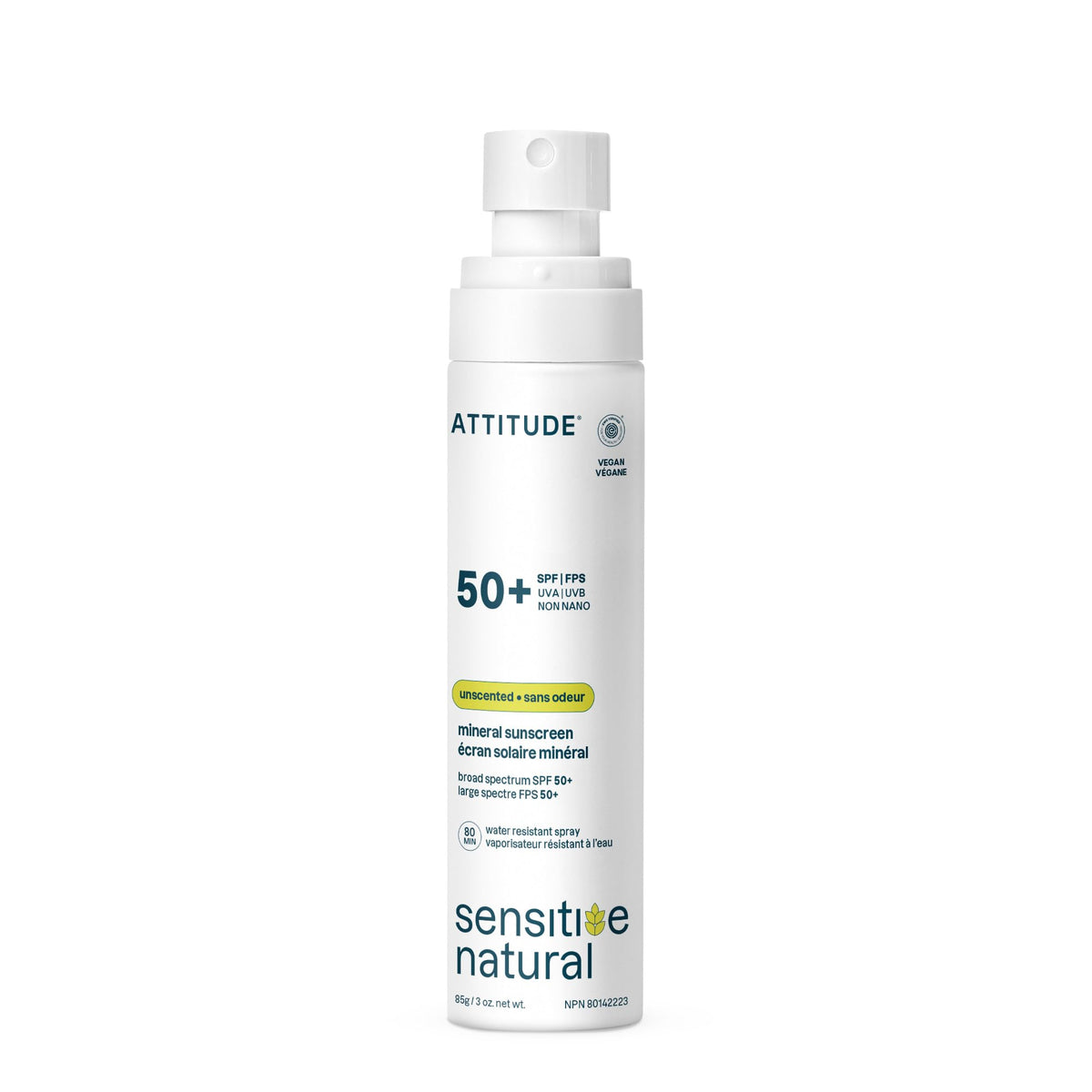 ATTITUDE sunscreen used outdoors during hiking to protect skin