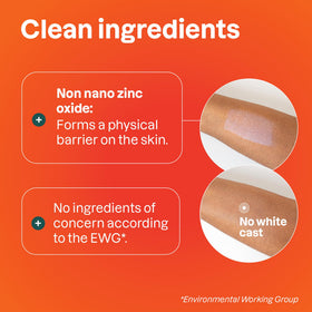 ATTITUDE sunscreen stick being applied to cheek for quick targeted protection