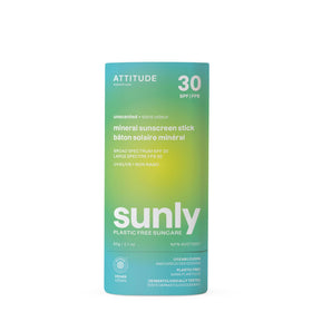 ATTITUDE front packaging showing stick and recyclable cardboard, easy travel protection