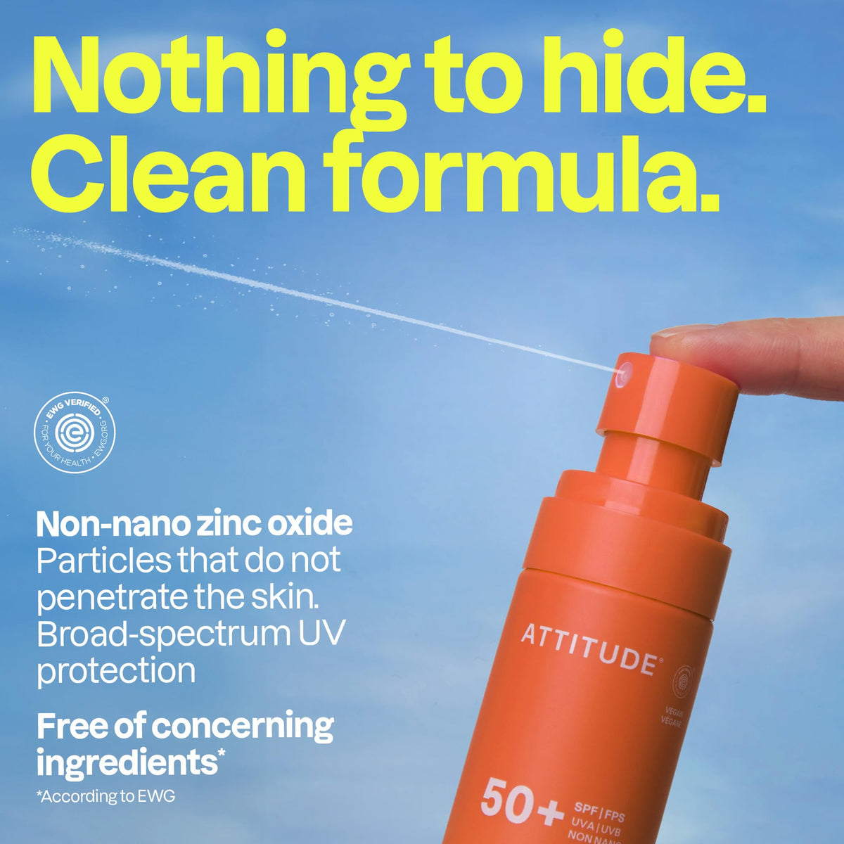 ATTITUDE lotion texture close-up showing lightweight, fast-absorbing finish