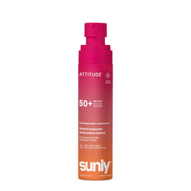 ATTITUDE lotion on wet skin showing water-resistant performance during activities