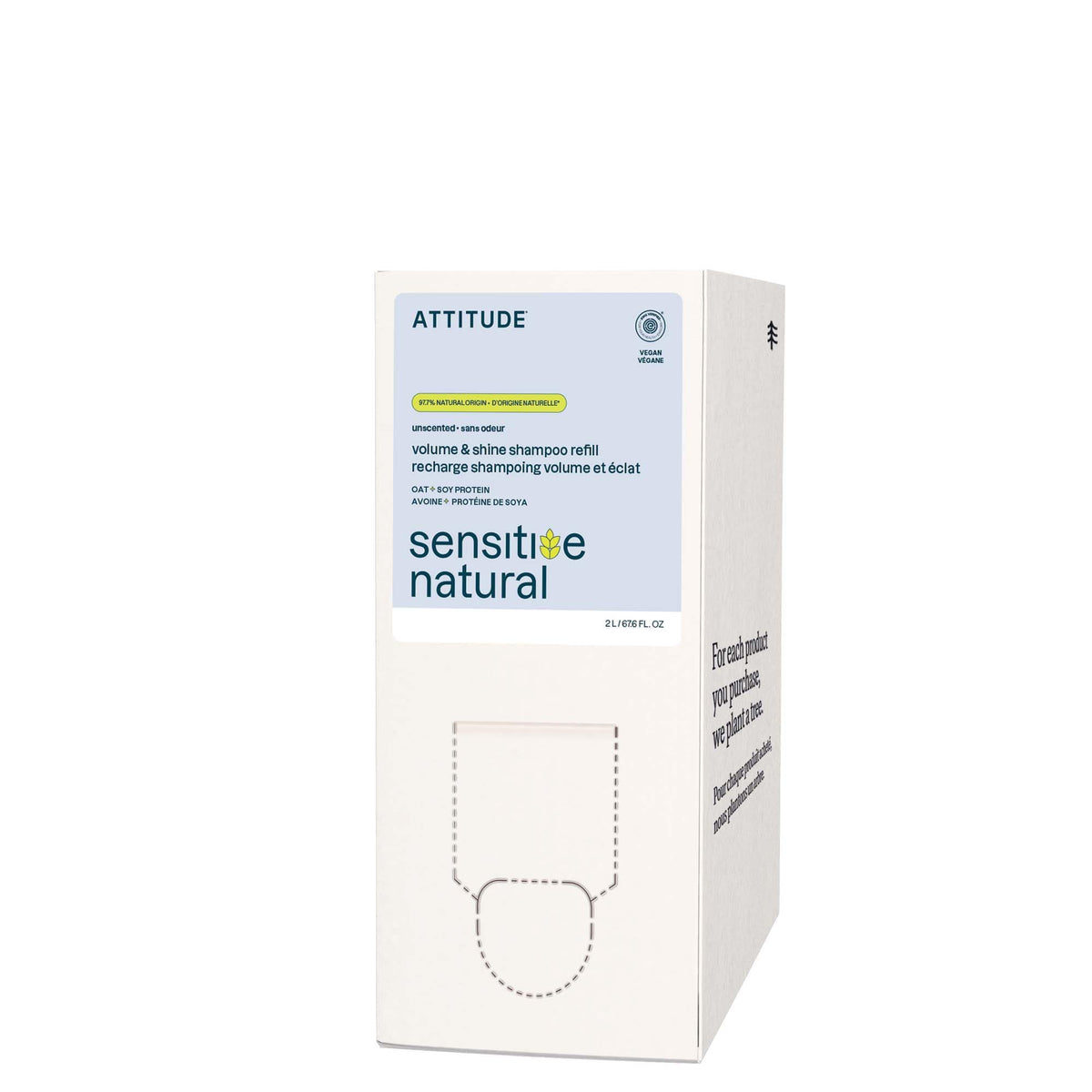 ATTITUDE refill pouch front view showing clean packaging and volume benefit