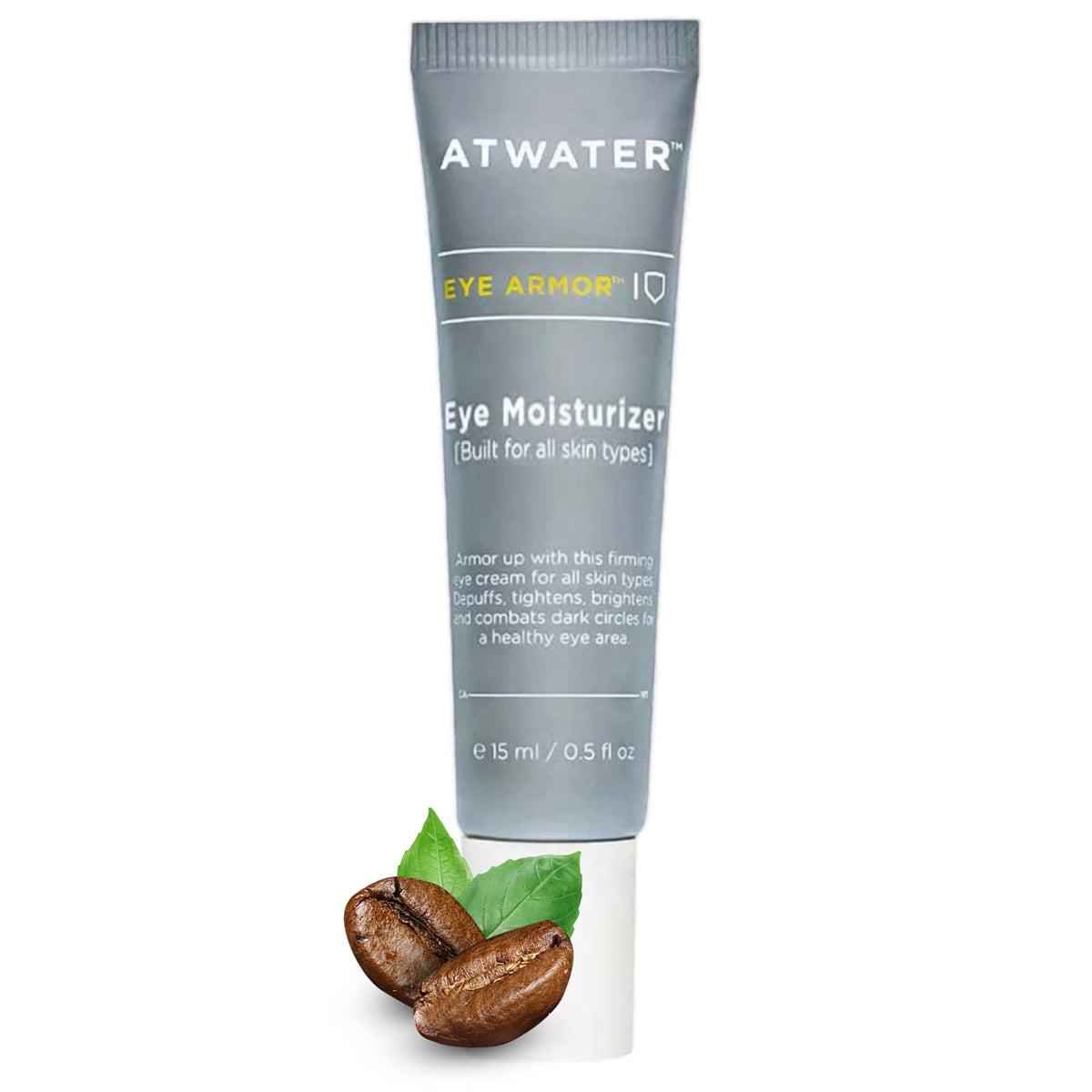 ATWATER eye cream front packaging showing sleek travel-ready tube and brand