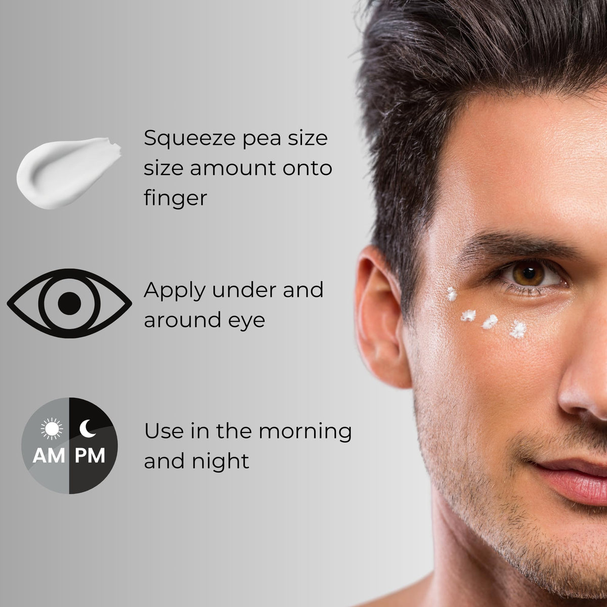 ATWATER eye cream ingredient focus with peptides image showing firming support