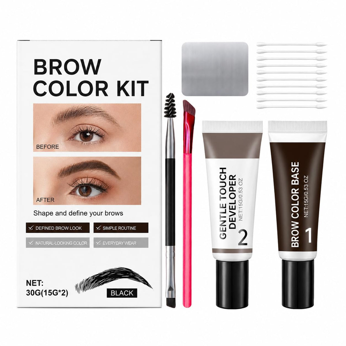 Aufdzceh front packaging showing kit label and salon-style benefit