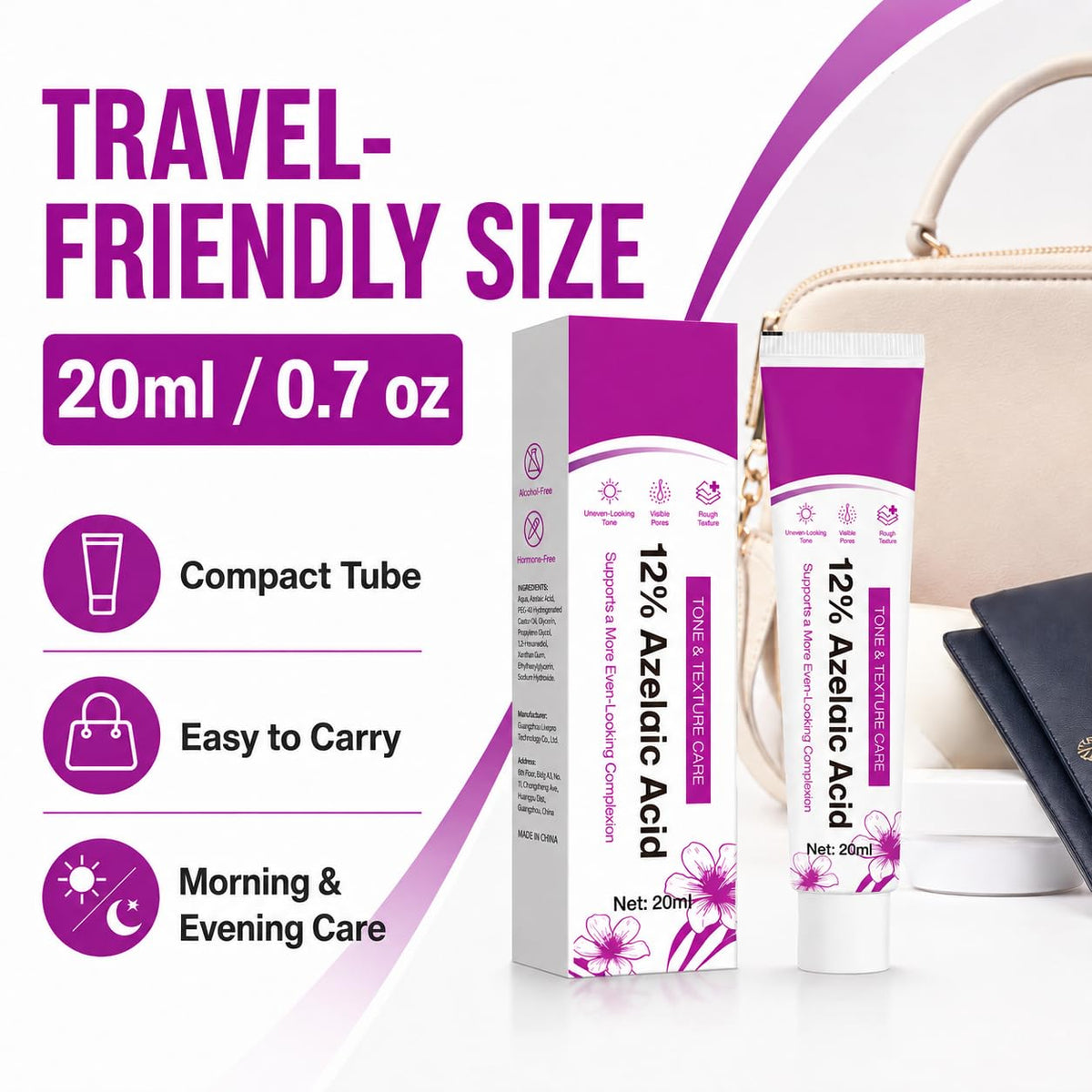 Aufdzceh tube on bathroom counter showing daily routine convenience benefit