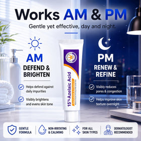 Aufdzceh in a bathroom routine setting showing everyday use for clearer, balanced skin