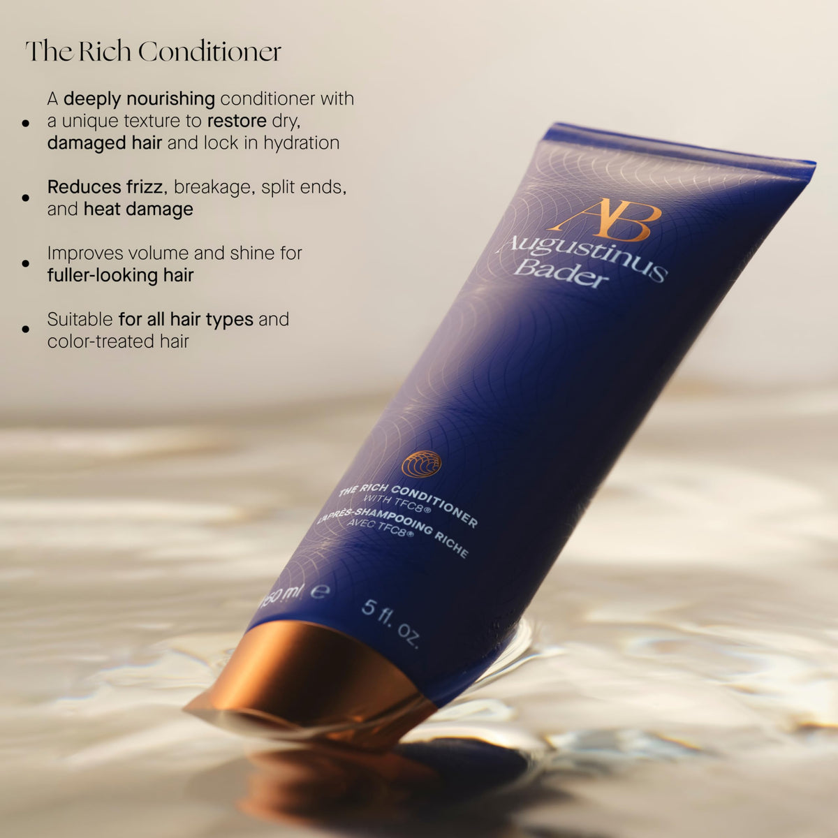 Augustinus Bader close-up cream texture demonstrating rich hydration