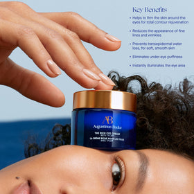 Augustinus Bader cream texture close-up highlighting rich, fast-absorbing formula