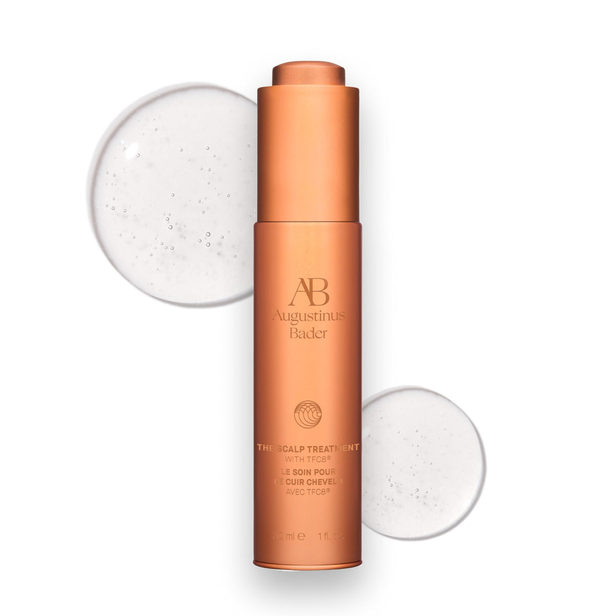 Augustinus Bader bottle front view showing clean design and premium look