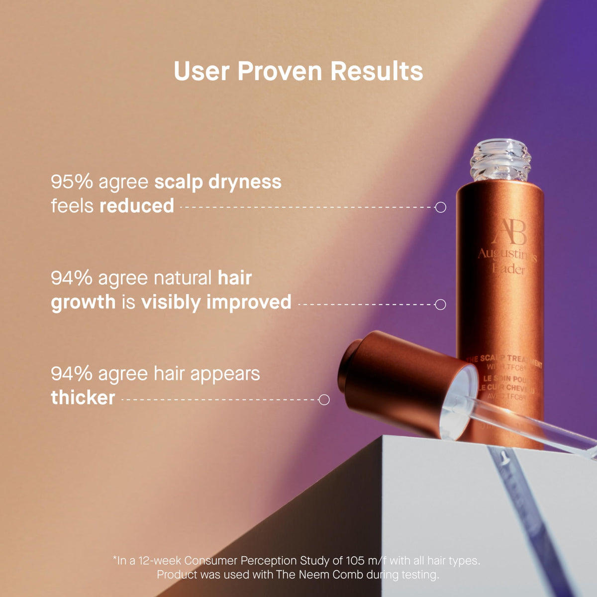 Augustinus Bader product label and recyclable packaging highlighting ingredients