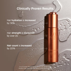 Augustinus Bader scalp massage in use promoting absorption and nourishment