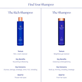 Augustinus Bader shampoo bottle in shower setting showing practical use