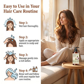 Aultink shampoo on bathroom shelf implying daily routine benefit