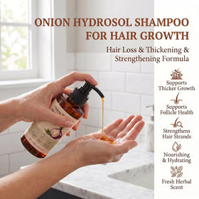 Aultink shampoo pouring texture illustrating gentle lather