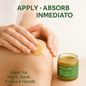 Aultink Pomada NMD with olive oil and arnica ingredients highlighting natural formulation