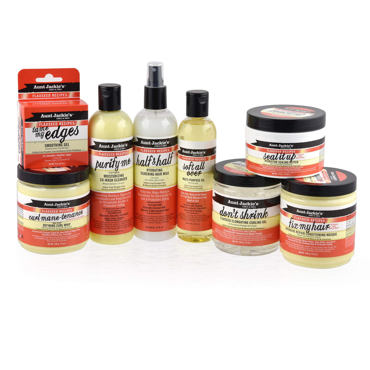 Aunt Jackie's masque being applied to damp curls to improve manageability