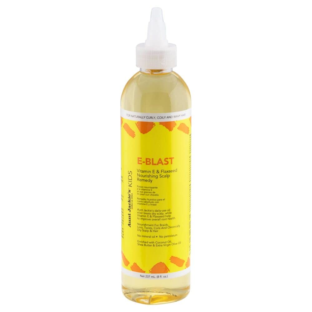 Child styling hair with Aunt Jackie's bundle showcasing easier morning routine benefit