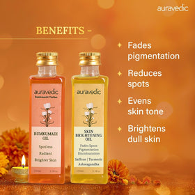 auravedic applying oil with dropper demonstrating easy, controlled application
