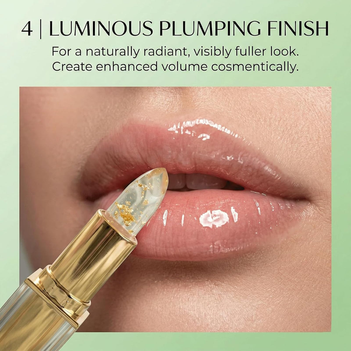 Aurelia Lipstick texture swipe on paper showing silky finish and moisturizing effect