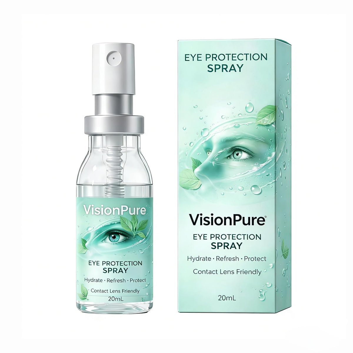 Aureph VisionPure front bottle showing label and 20ml size for quick identification
