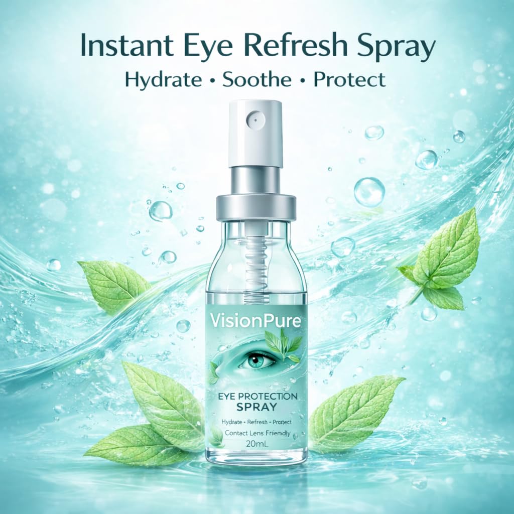 Aureph VisionPure nozzle close-up demonstrating fine mist delivery for fast hydration