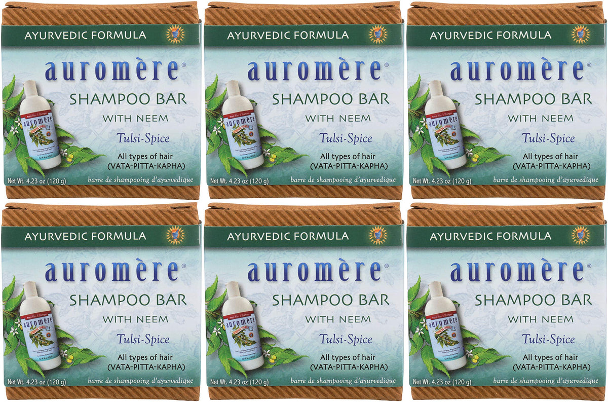 Auromere front packaging showing brand and product benefit