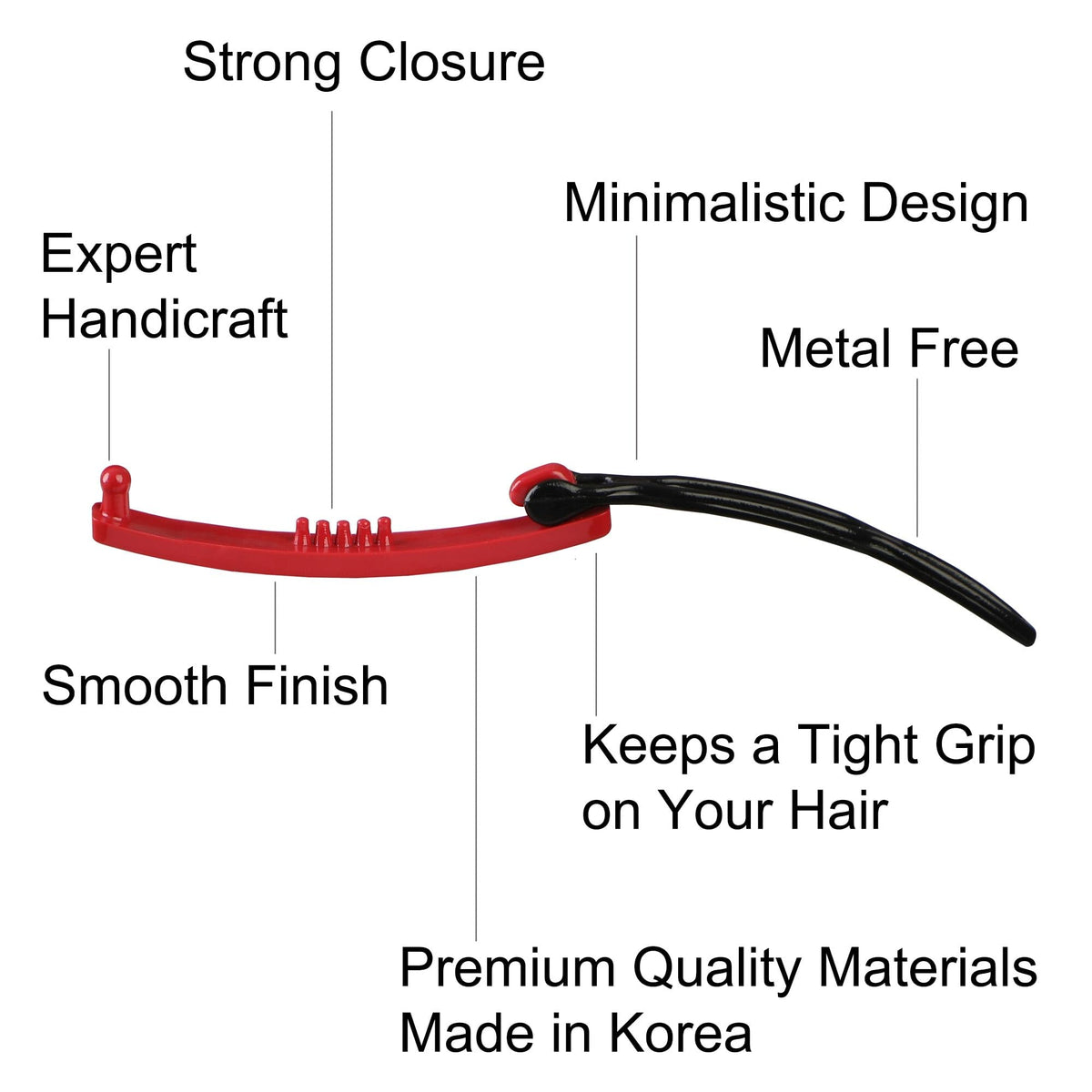 AURORA PIN clips in hair demonstrating secure non-slip grip and comfortable everyday wear