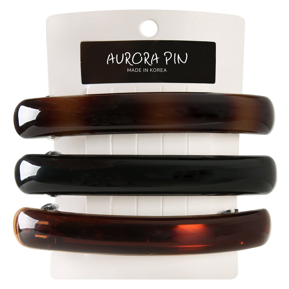 AURORA PIN front view of three-color clip set showing elegant look and convenience