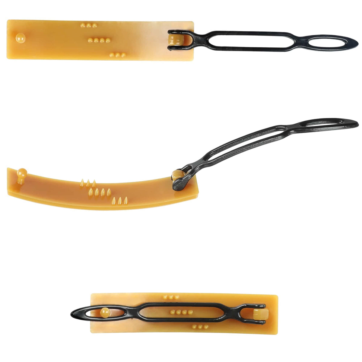 AURORA PIN in use half-up style illustrating secure hold