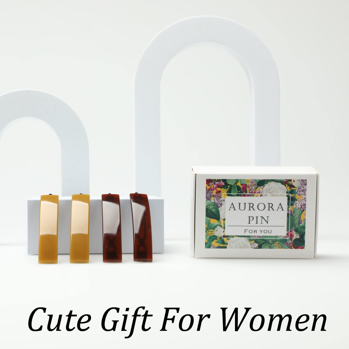 AURORA PIN open packaging with contents highlighting gift-ready set
