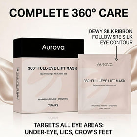 Aurova mask applied to upper eyelid demonstrating full coverage