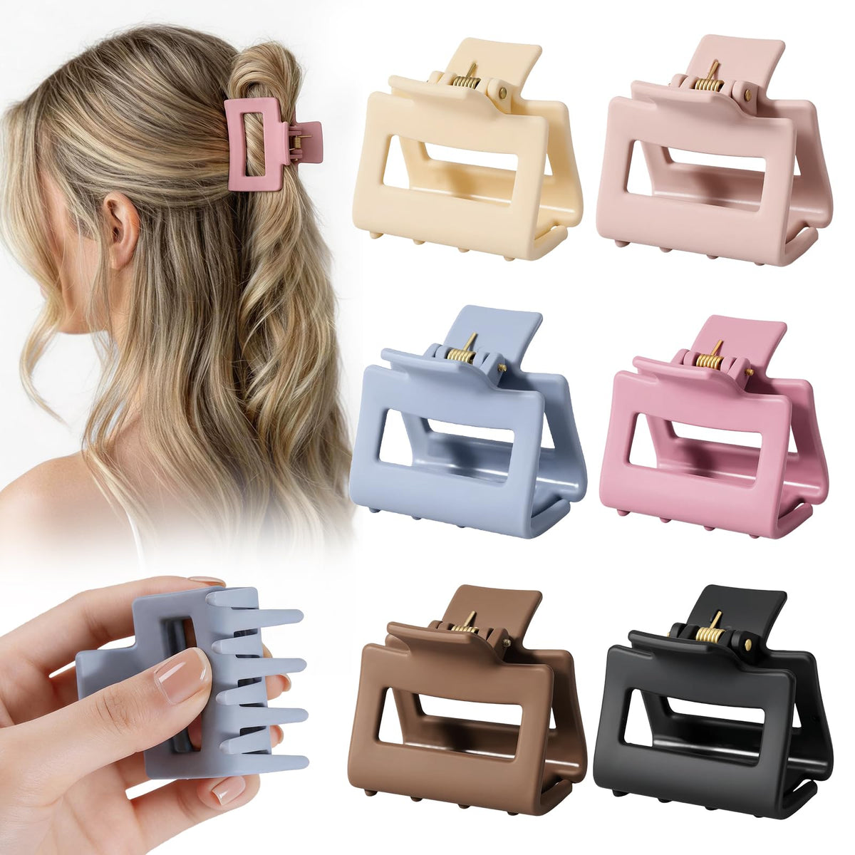 Auseibeely front packaging showing six cloud claw clips and benefits