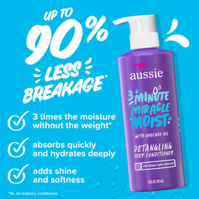 Aussie 3 Minute Miracle jar open with creamy texture for quick deep conditioning