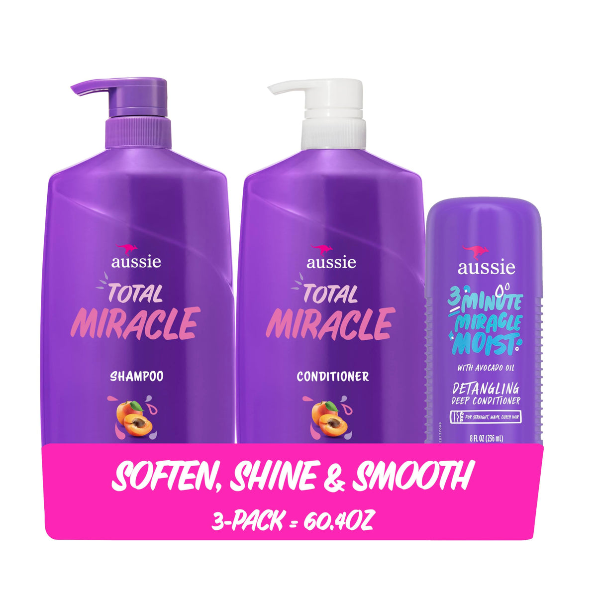 Aussie front packaging showing full bundle and benefits