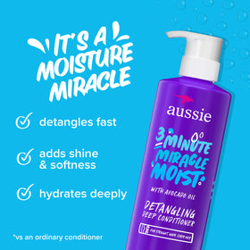 Aussie close-up of creamy conditioner texture for deep hydration