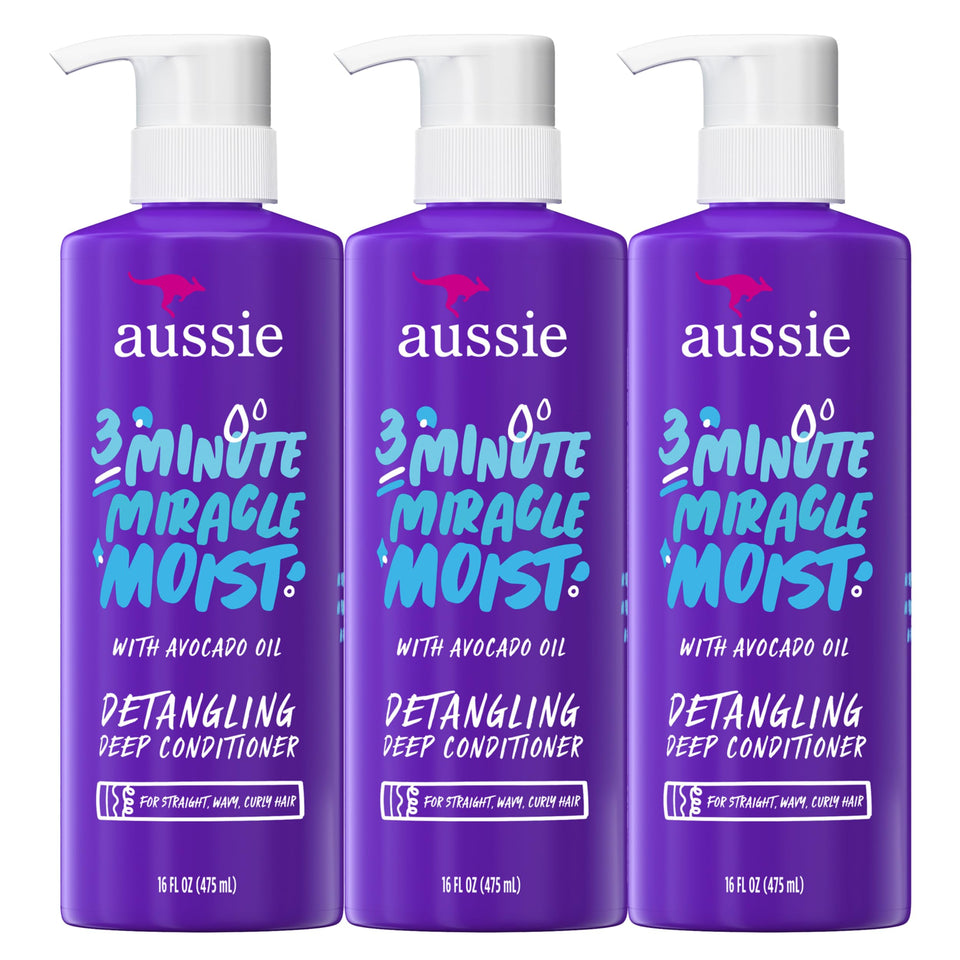 Aussie triple pack front packaging showing three bottles and value