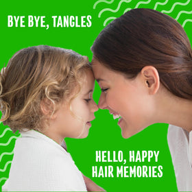 Aussie kids conditioner bottle detail showing creamy texture and smoothing benefit