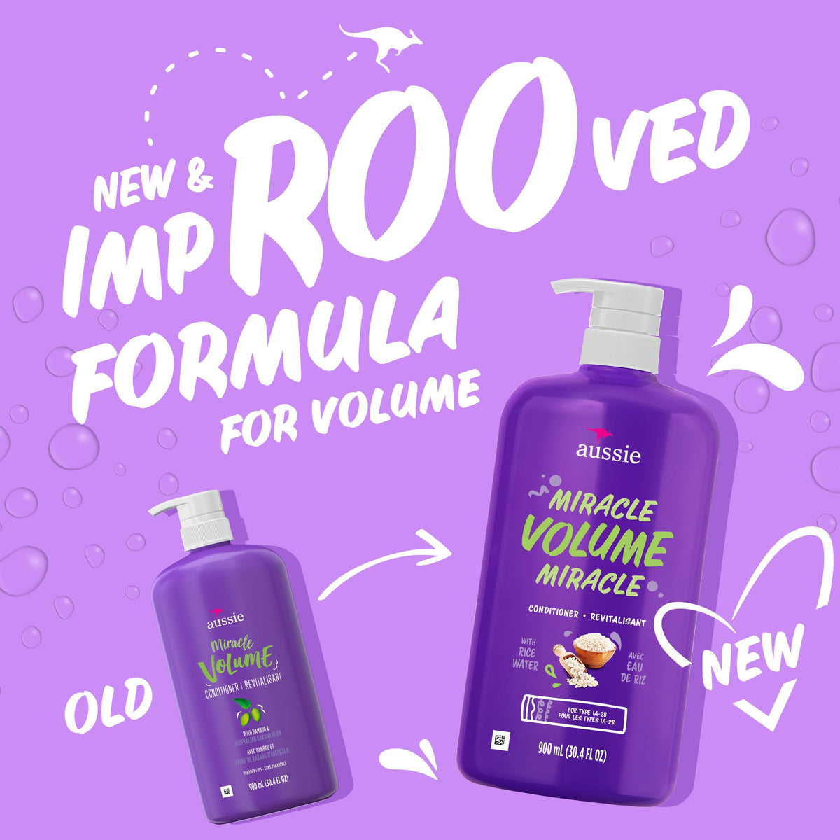 Aussie conditioner dispensed from pump, demonstrating easy application benefit