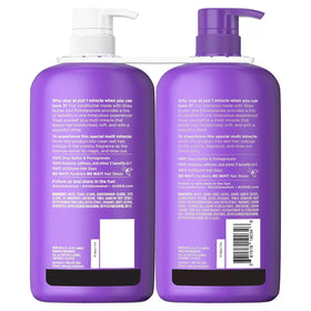 Aussie texture close-up of creamy pomegranate and shea formula hydrating hair