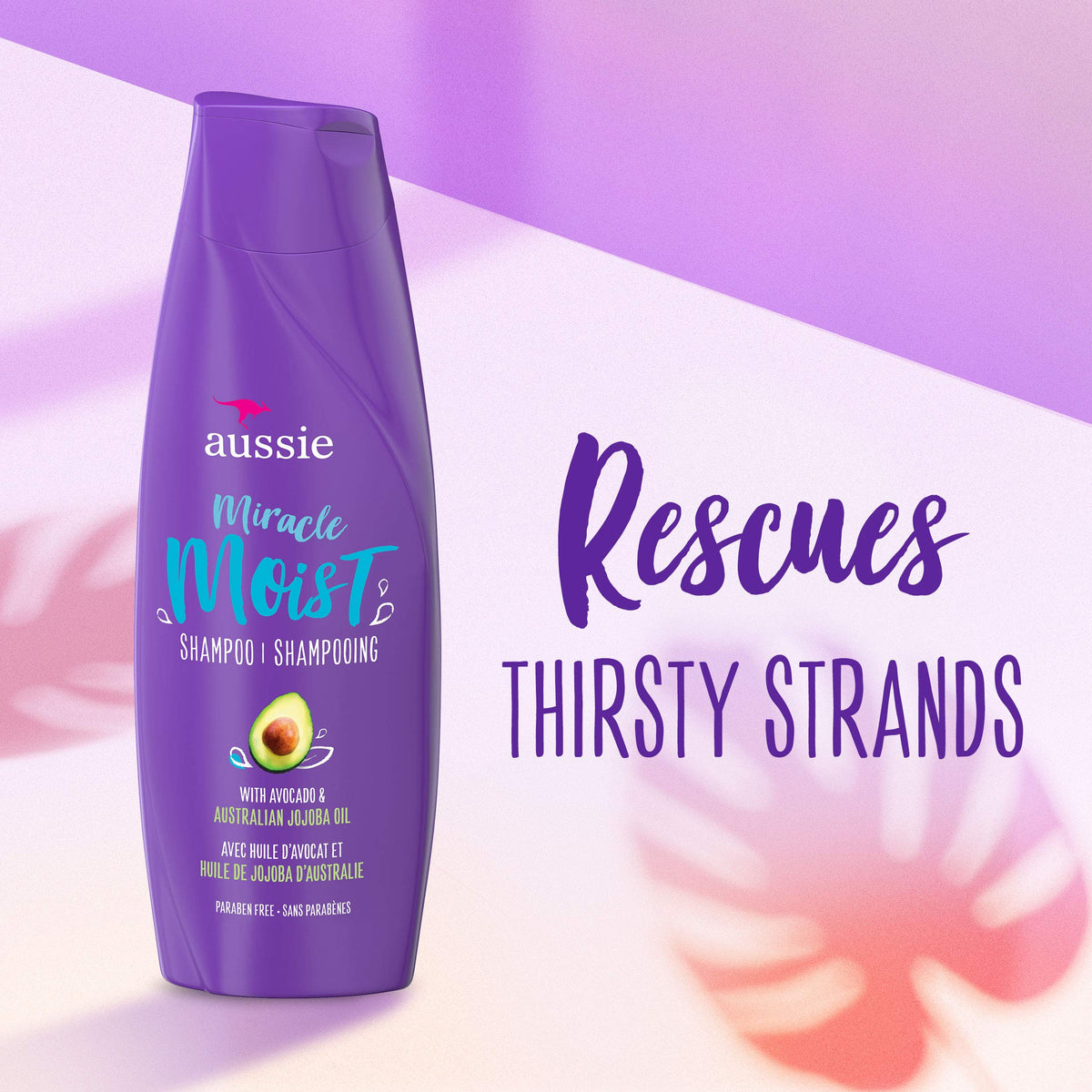 Aussie shampoo lather texture closeup showing rich hydration