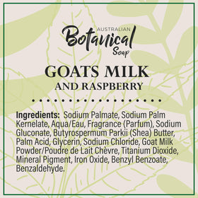 Australian Botanical label close-up highlighting fragrance and clean-ingredient claims