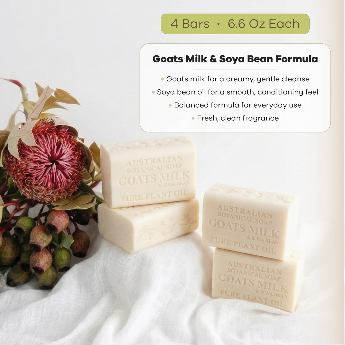 Australian Botanical close-up of creamy lather demonstrating rich foam and gentle cleanse